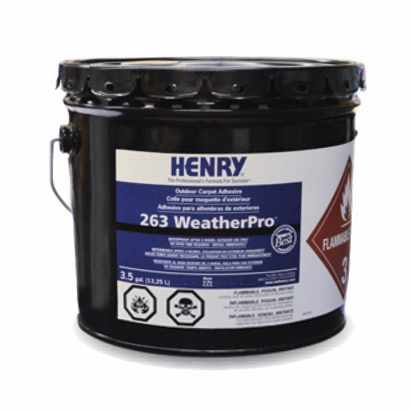 Henry - 263 WeatherPro Adhésif pour tapis d’extérieur - 13.25 L