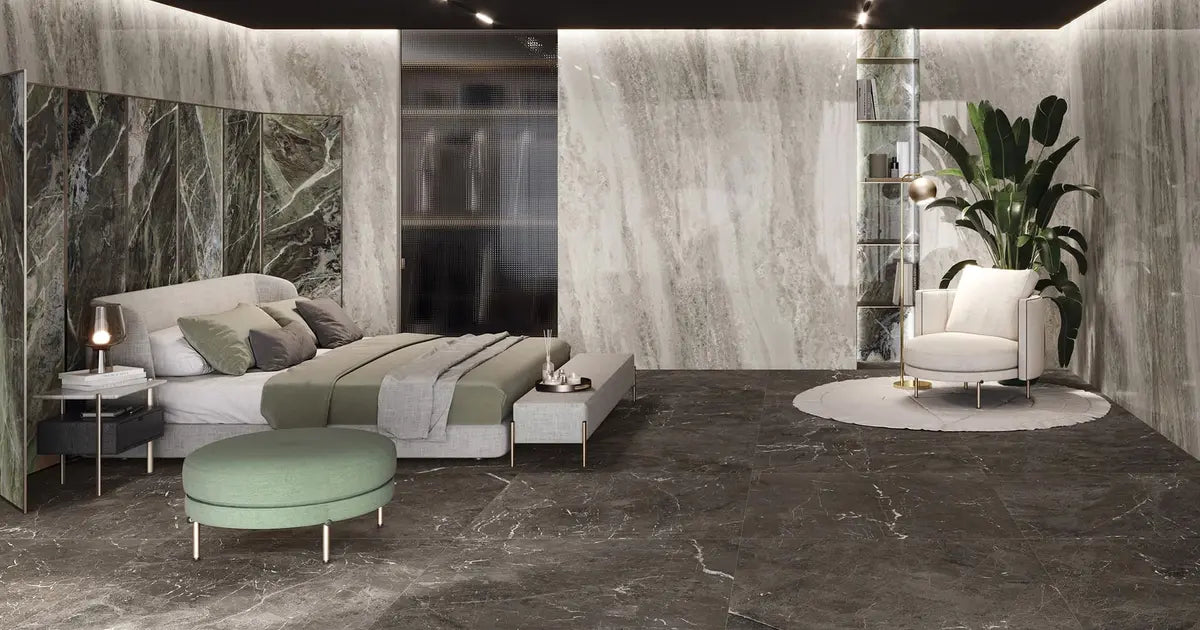 Centura - HERITAGE LUXE - Ceramic Tile - CLOUD POLISHED 24 in x 48 in x 9 mm