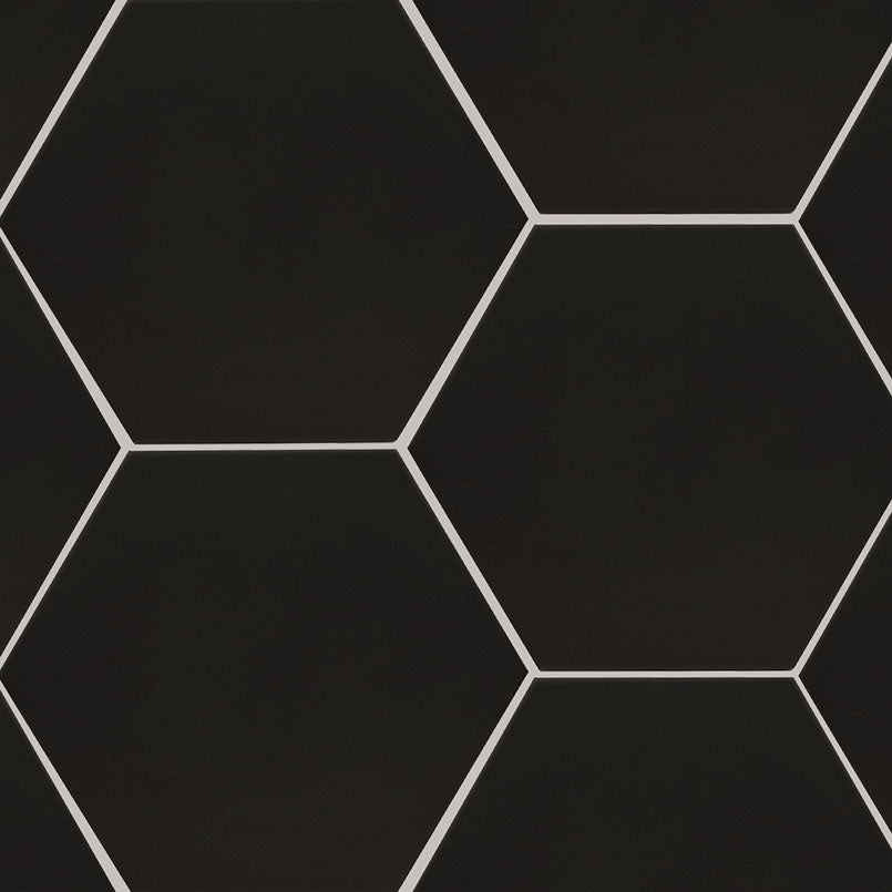 MSI Surfaces - Tuiles de céramique - Hexley Graphite Mat 9" x 10" ||NHEXGRA9X10.5HEX