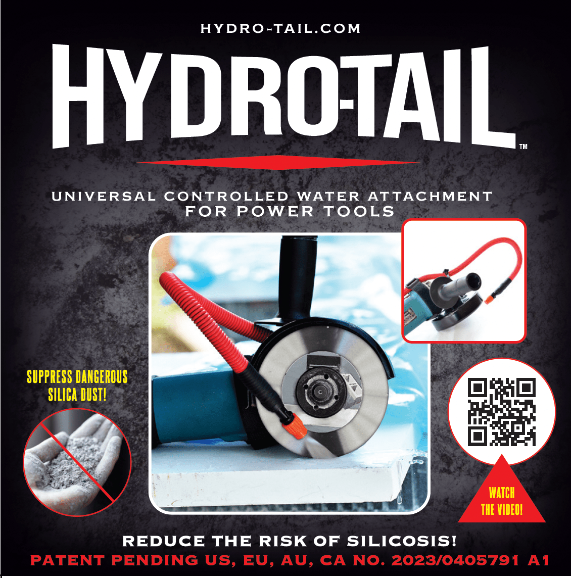 Hydro-Tail - Accessoire universel de contrôle de l'eau Hydro-Tail pour outils électriques||HYDRO-TAIL - Ceramed