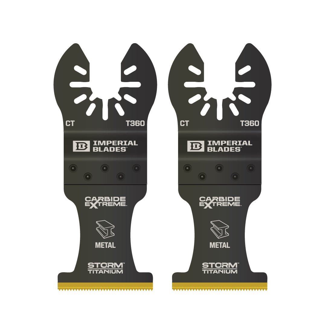 Imperial Blades - Lame à métaux carbure extrème One Fit Storm Titatium 1-3/8" (paquet de 2)