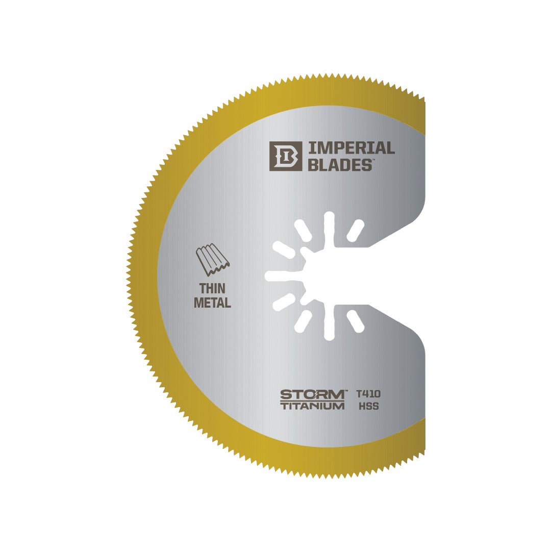 Imperial Blades - Lame segmentée pour métaux minces One Fit Storm Titanium 3-1/8"