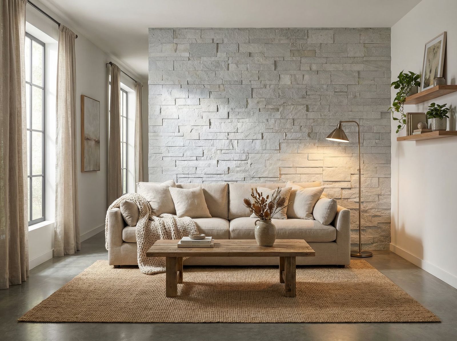 Impex Stone - Mega Mont Blanc - Pierre naturelle en panneaux - 60 x 22,5 cm - Boîte 4,36 pi²