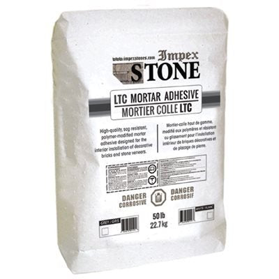 Impex Stone - Mortier colle LTC - Blanc 50 lbs - Ceramed