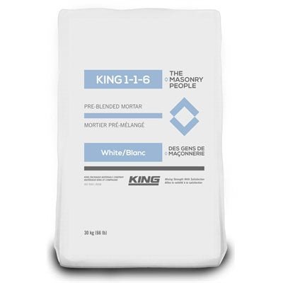 Impex Stone - Mortier King 1-1-6 Blanc - 66lbs - Ceramed