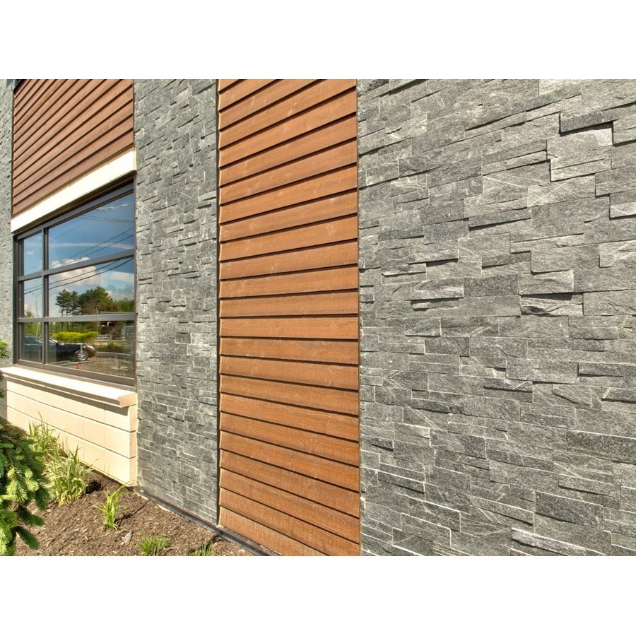 Impex Stone - Pierres Extérieures Quartzite Noire - 6.7 pi² / boîte - Ceramed