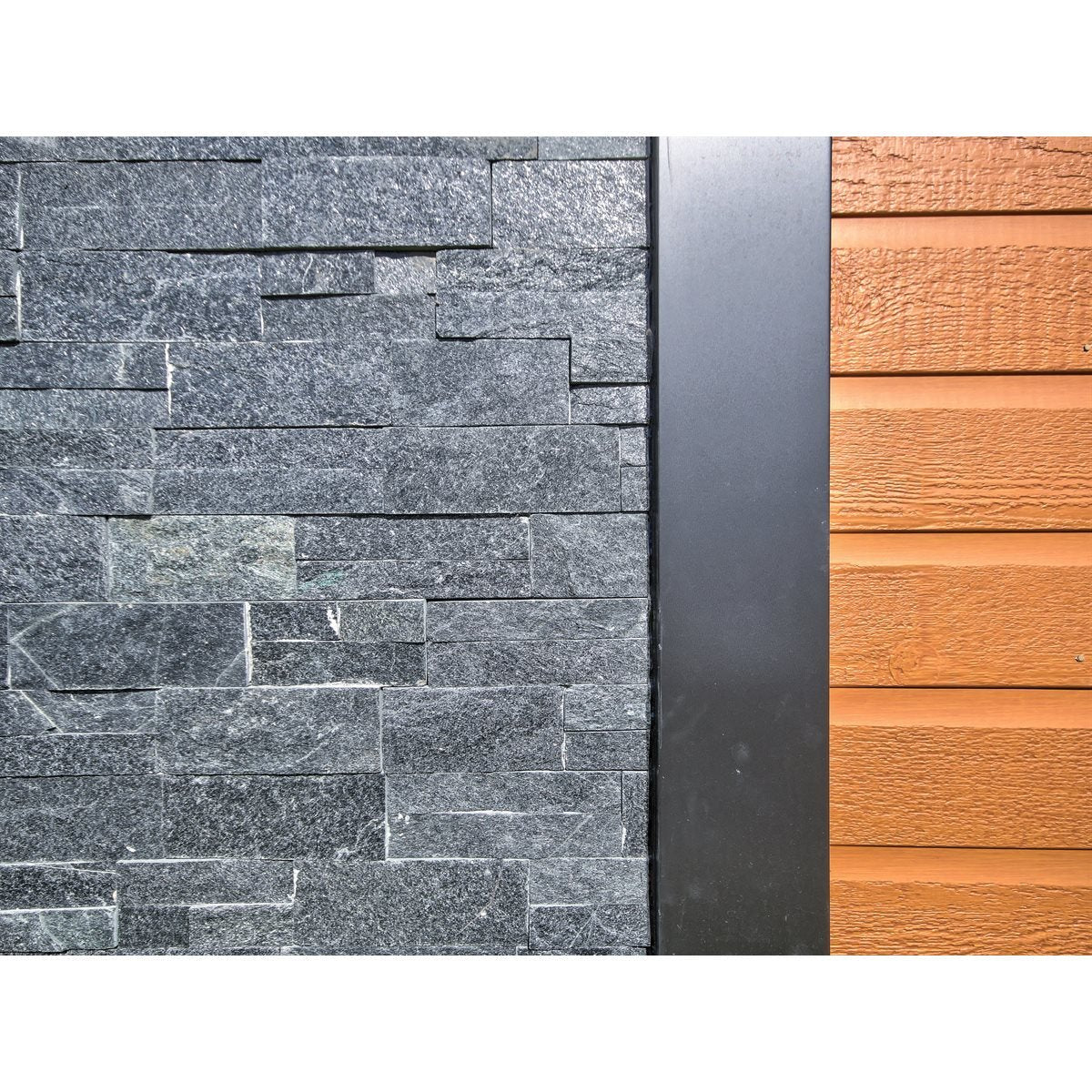 Impex Stone - Pierres Extérieures Quartzite Noire - 6.7 pi² / boîte - Ceramed