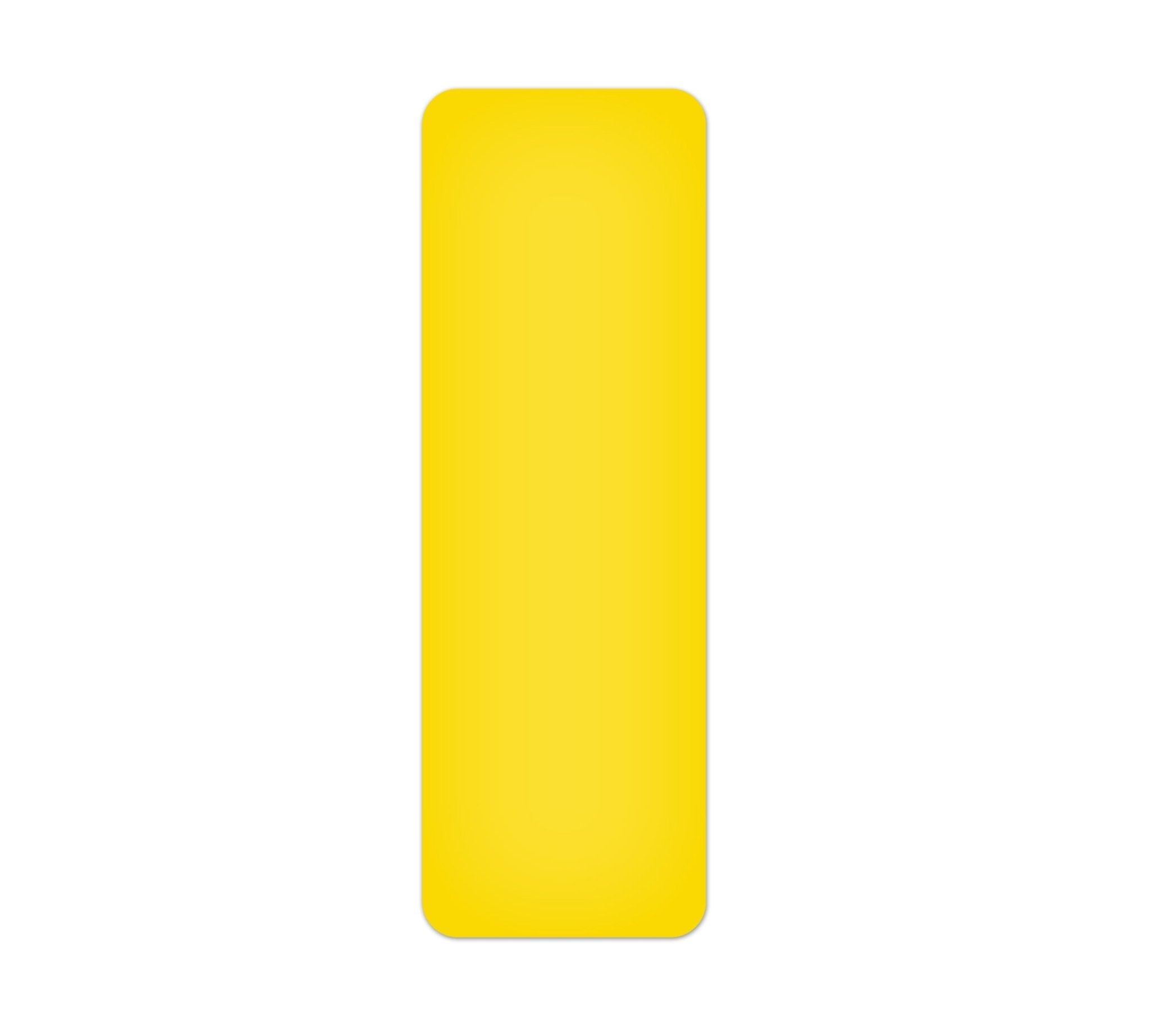 Incom - Ruban Tuff Mark jaune en forme de "I" - paquet de 20