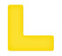 Incom - Ruban Tuff Mark jaune en forme de "L" - paquet de 20