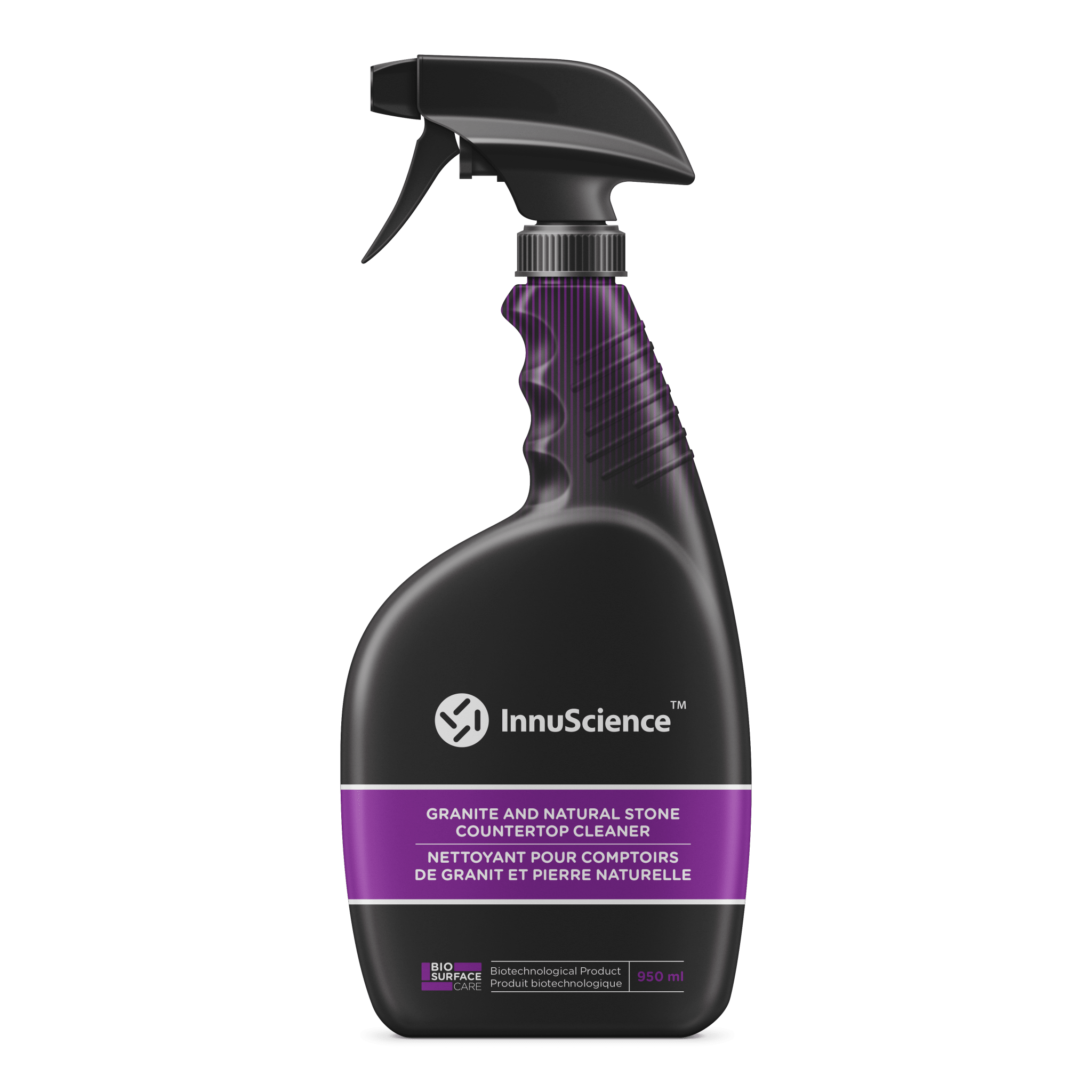 InnuScience - Bio Surface Care - Nettoyant tout usage pour comptoir de granite et pierre naturelle 950 ml