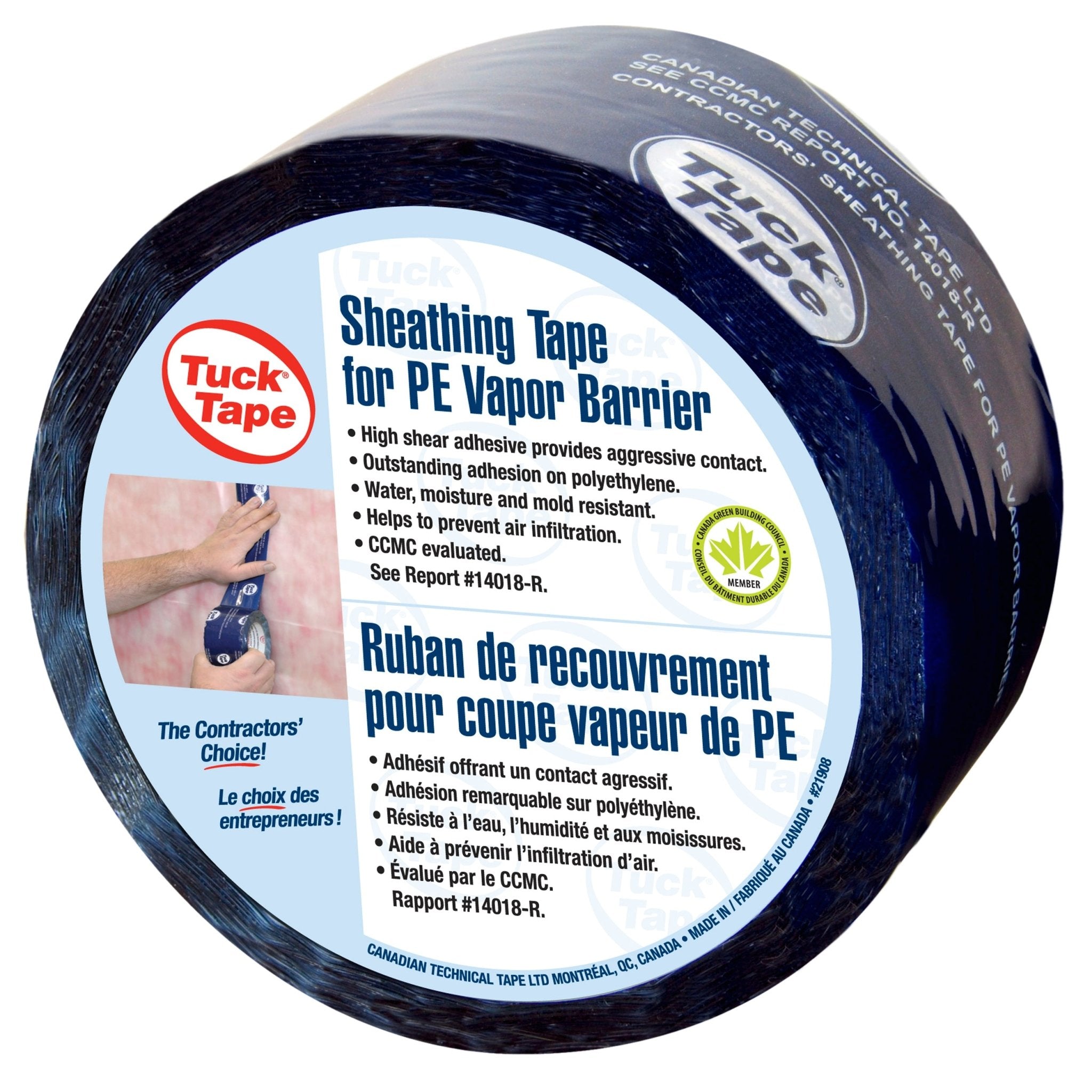 IPG - Ruban de revêtement pour pare-vapeur PE 60 mm x 55 m