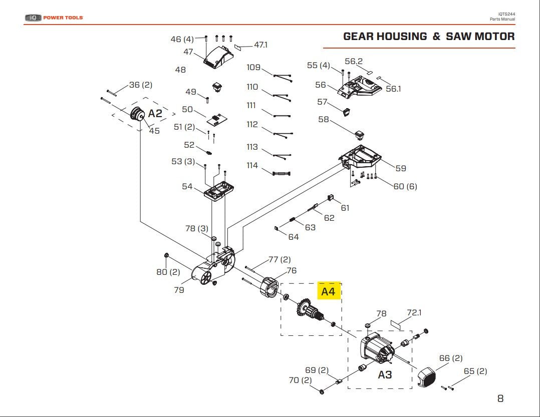 iQ Power Tools - Assemblage d'armature pour iQTS244