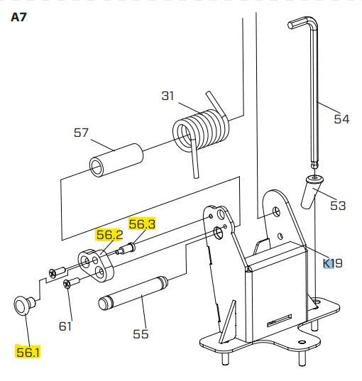 iQ Power Tools - Plaque de retenue de l'arbre pour scie à maçonnerie