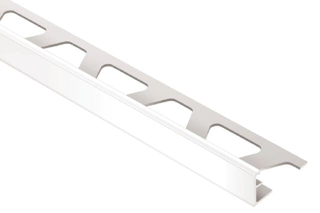 Schluter - JOLLY Profilé de bordure de mur - Plastique PVC blanc éclatant 3/8" (10 mm) x 10'