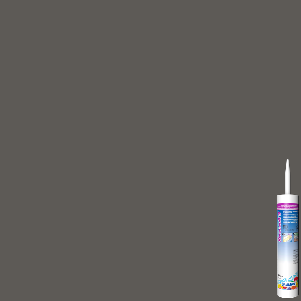 Mapei - Keracaulk S Scellant acrylique siliconisé avec sable #5047 Anthracite 311 mL