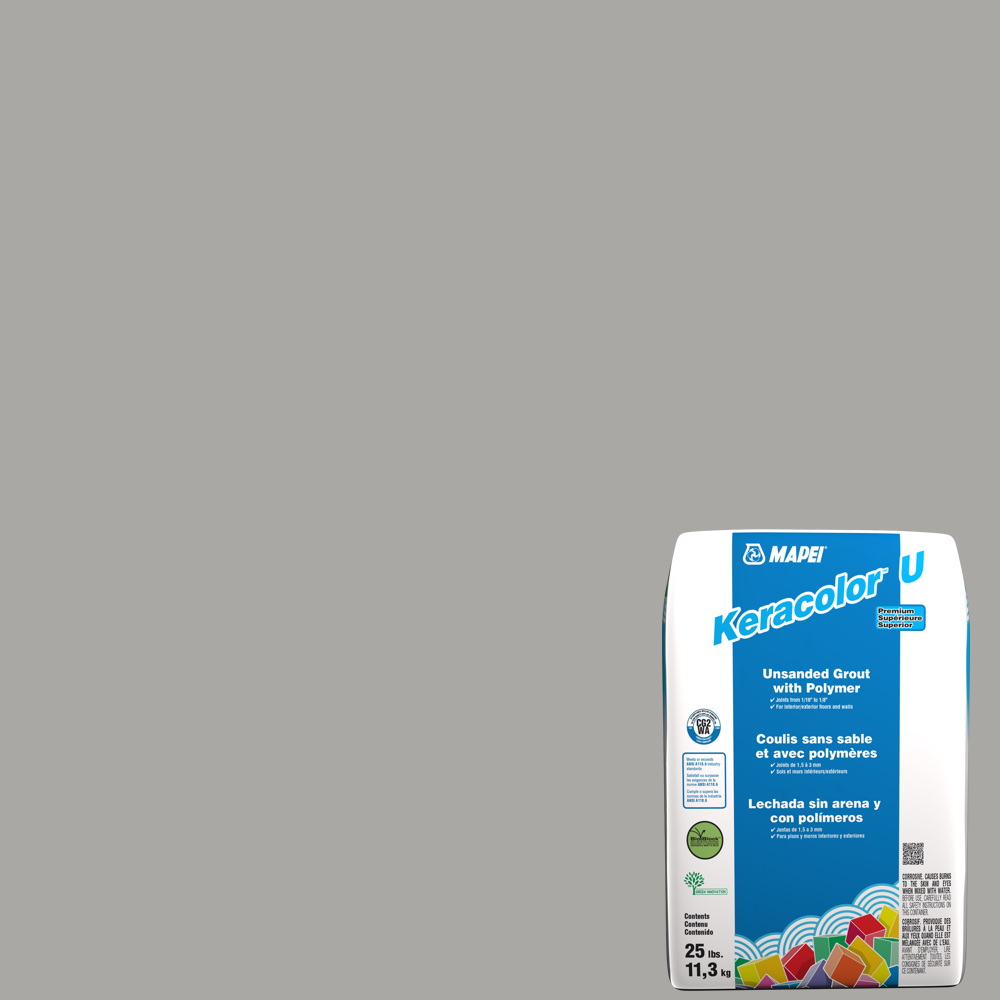 Mapei - Keracolor U Coulis sans sable avec polymères #5027 Argent 25 lb