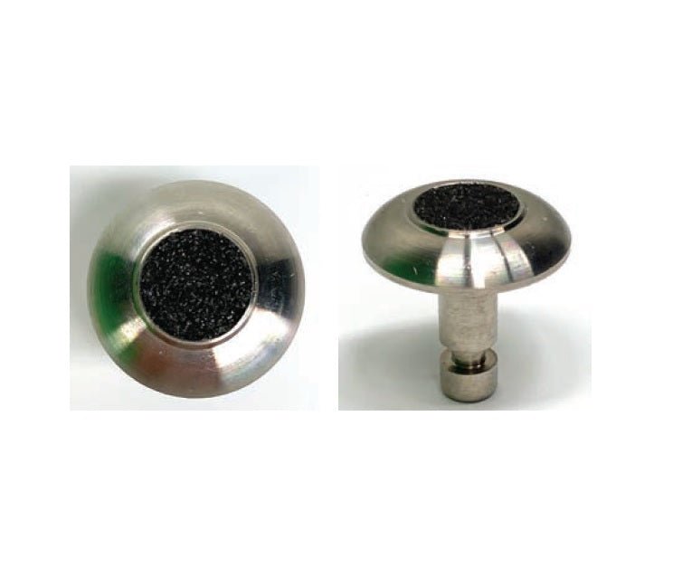 Kinesik - Advantage Unique Dômes tronqués individuels Acier inoxydable avec centre noir carborundum 5/16"
