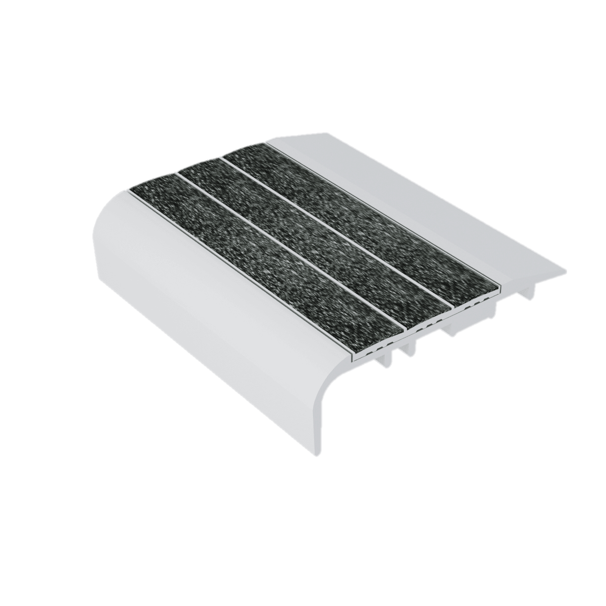 Kinesik - Ecoglo C5-N20 Carpet Stair Nosing with Black Anti-Slip Strips 2.6" (vendu en pied linéaire)
