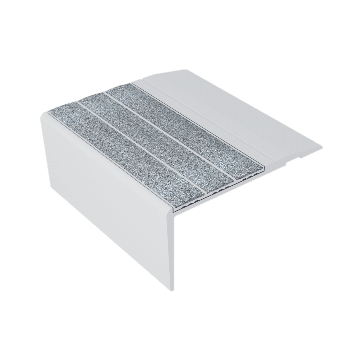 Kinesik - Ecoglo F4-N20 Nez de marche avec bande antidérapante grise 2.7" x 8'
