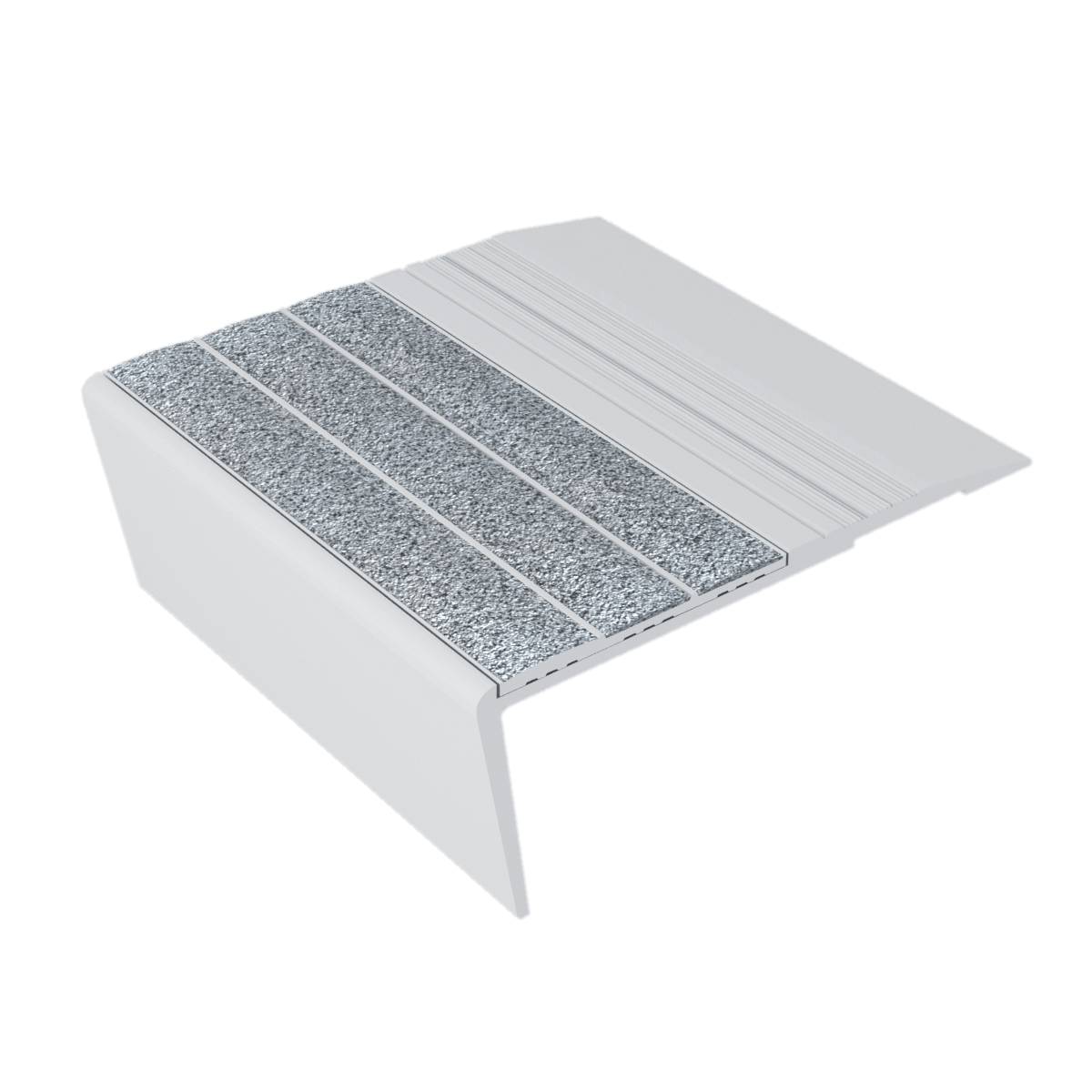 Kinesik - Ecoglo F6-N20 Nez de marche à angle droit avec bandes antidérapantes grises 3.1" (vendu en pied linéaire)