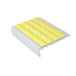 Kinesik - Ecoglo F7-N30 Flat Stair Nosing with Yellow Anti-Slip Strips 2.6" (vendu en pied linéaire)