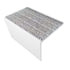 Kinesik - Ecoglo RF7C-N30 Nez de marche plat pour planchers résilients Aluminium anodisé avec bandes antidérapantes grises 2-3/16" (vendu en pieds linéaires)