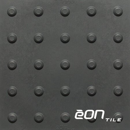 Kinesik - Tuile tactile Eon Tile avec dômes Gris Fumée 12" x 12"