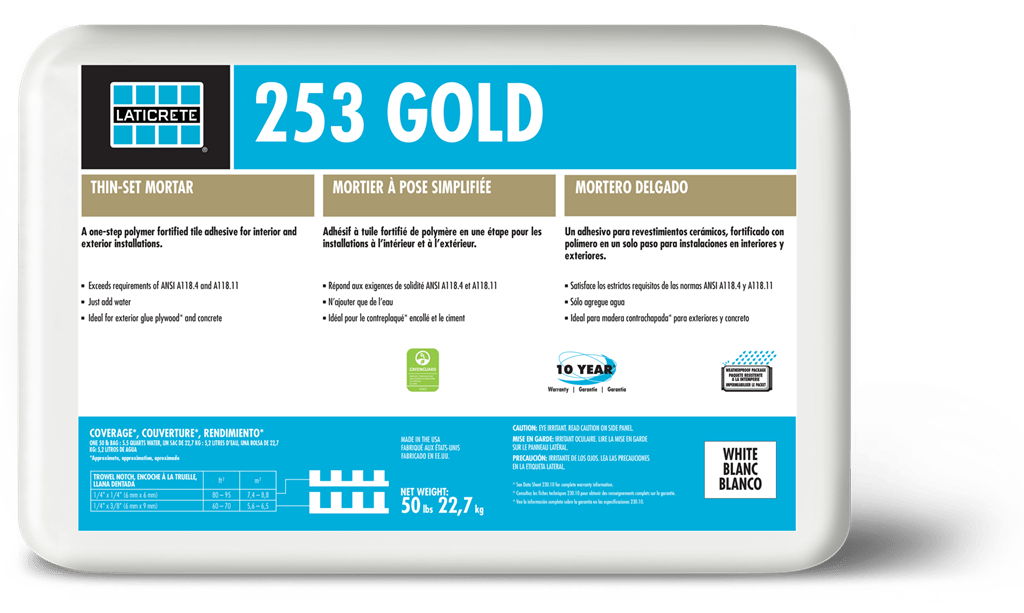 Laticrete - 253 Gold Mortier blanc 50 lb