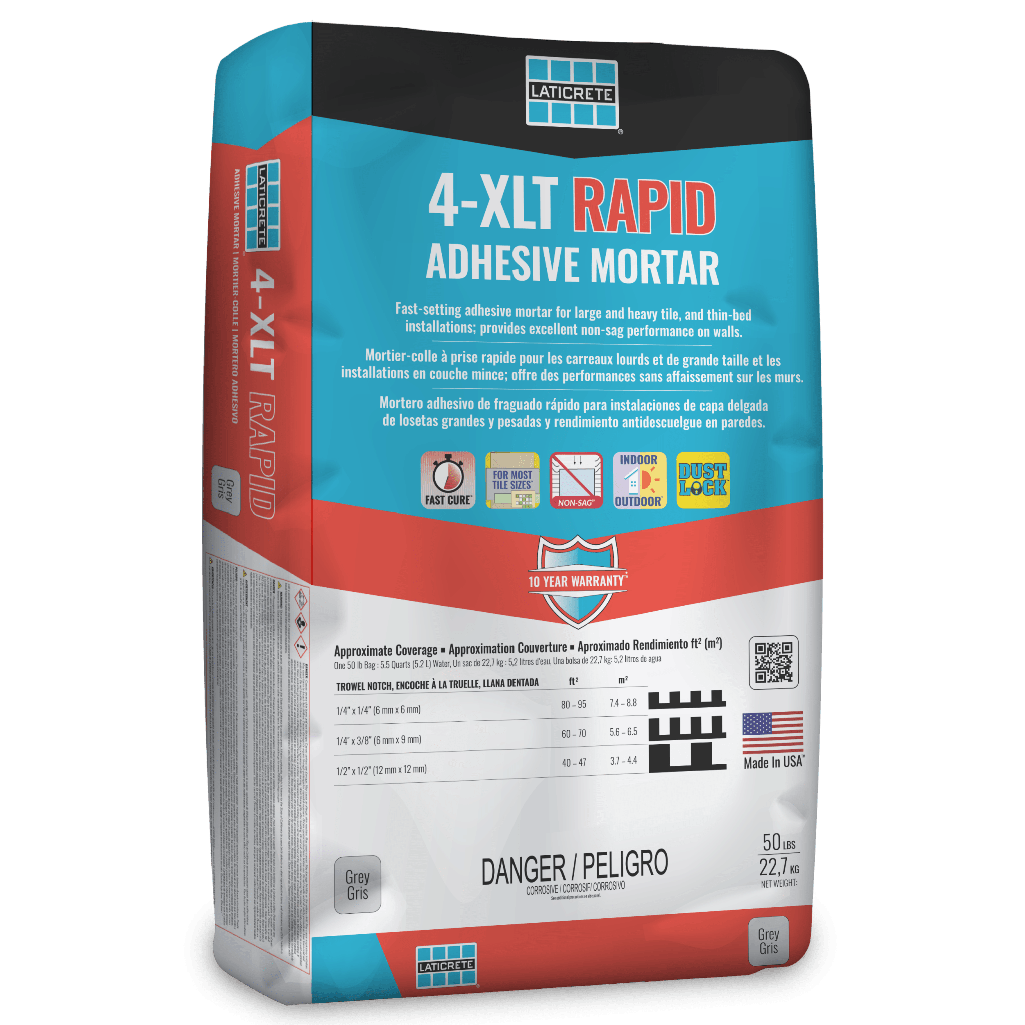 Laticrete - 4-XLT Mortier gris 50 lb ||0259-0050-21 - Ceramed