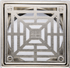 Laticrete - Hydro Ban Bride de collage en ABS, grille en acier inoxydable brossé 4" x 4"