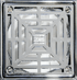 Laticrete - Hydro Ban Bride de collage en ABS, grille en acier inoxydable poli 4" x 4"