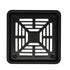 Laticrete - Hydro Ban Grille de douche en acier inoxydable noir mat 10 cm x 10 cm