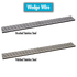 Laticrete - Hydro Ban Grille de drain linéaire avec design Wedge Wire acier inoxydable poli 48"