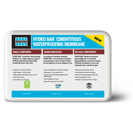 Laticrete - Hydro Ban Membrane d'étanchéité à base de ciment 30 lb
