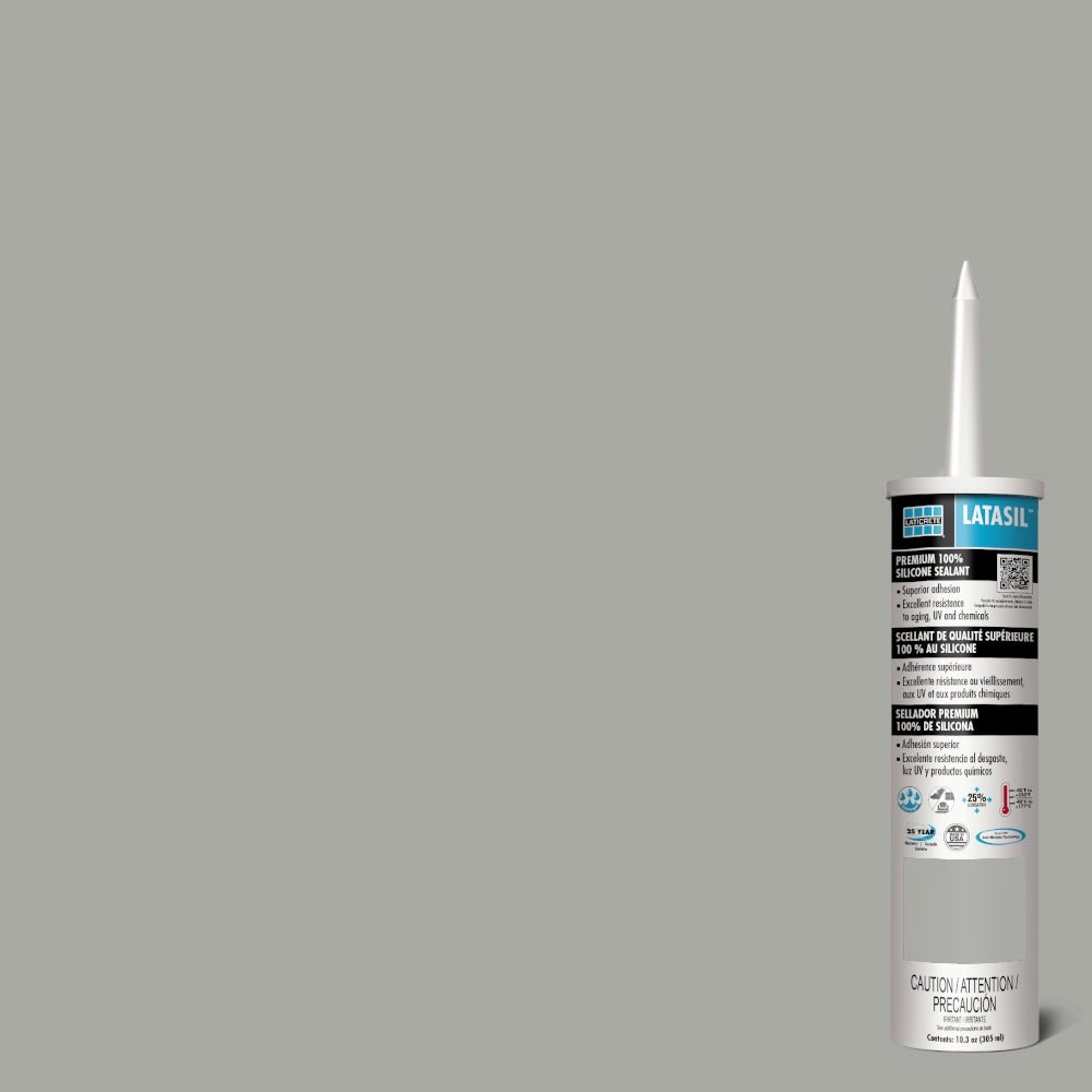 Laticrete - Latasil Scellant à base de silicone #78 Sterling Silver 305 ml