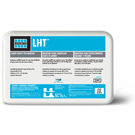 Laticrete - LHT Mortier pour tuiles grands formats blanc 50 lb