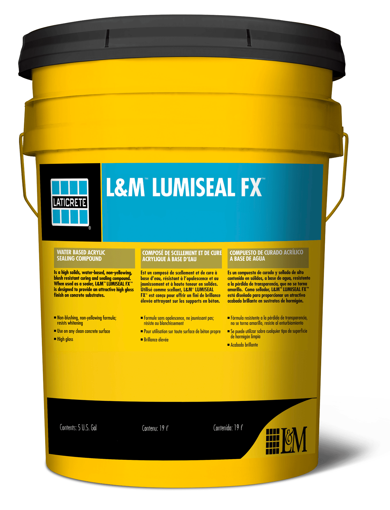 Laticrete - L&M Lumiseal FX Scelleur de béton 19 L