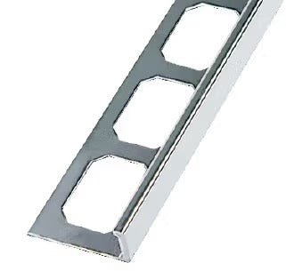 Laticrete - LS2 Profilé de bordure en L Aluminium anodisé Chrome Poli 1/2" (12.5 mm) x 8' 2-1/2"