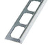 Laticrete - LS2 Profilé de bordure en L Aluminium anodisé Chrome Poli 1/2" (12.5 mm) x 8' 2-1/2"
