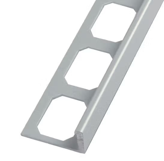 Laticrete - LS2 Profilé de bordure en L Aluminium anodisé Satiné 3/8" (10 mm) x 8' 2-1/2"