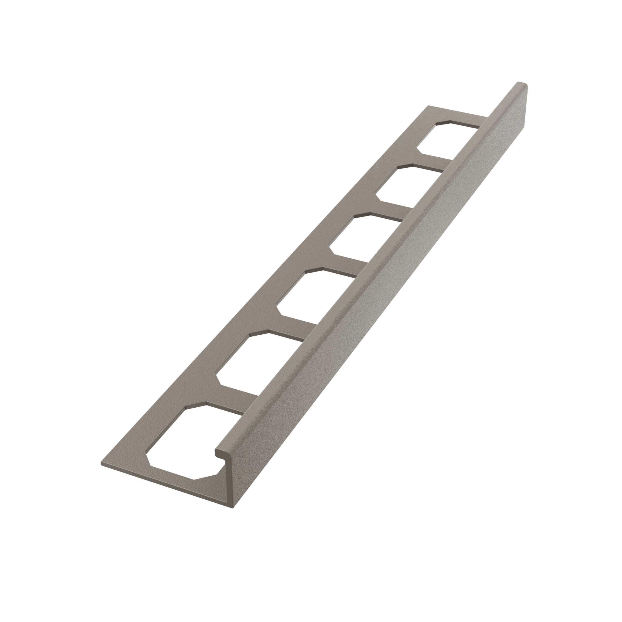 Laticrete LS4 - Profilé de bordure aluminium Dusty Grey 3/8"