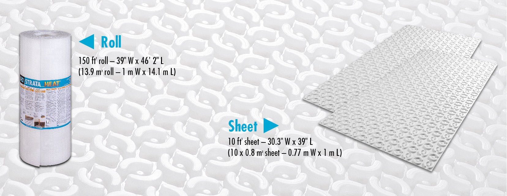 Laticrete - Membrane de désolidarisation Strata Heat Mat (8.6 pi²)