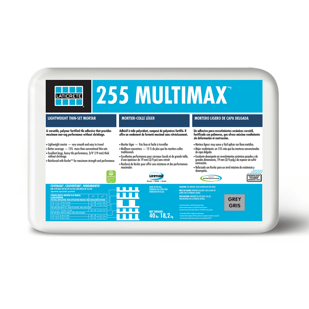 Laticrete - Mortier rapide MultiMax gris 40 lb