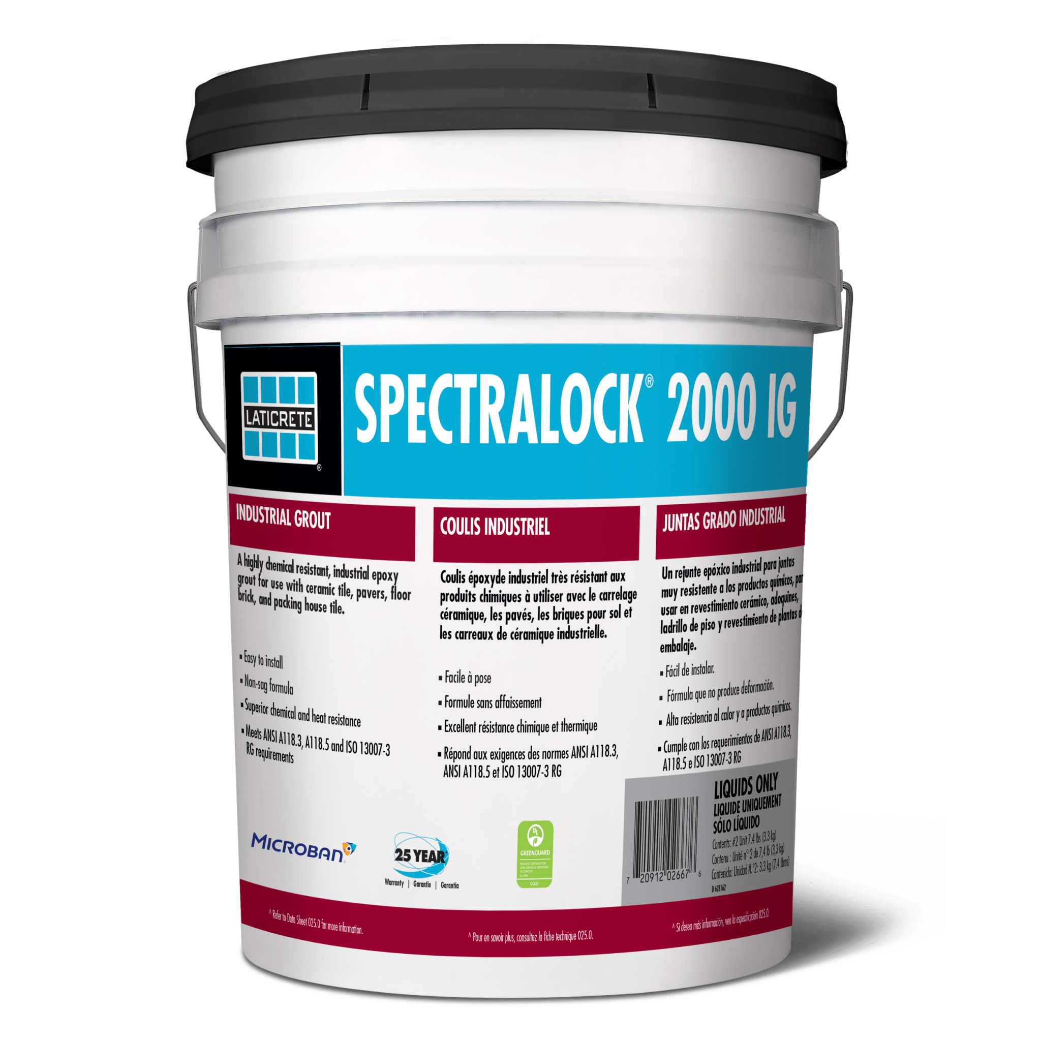 Laticrete - Spectralock 2000 IG Coulis à l'époxy Grey 12.93 kg