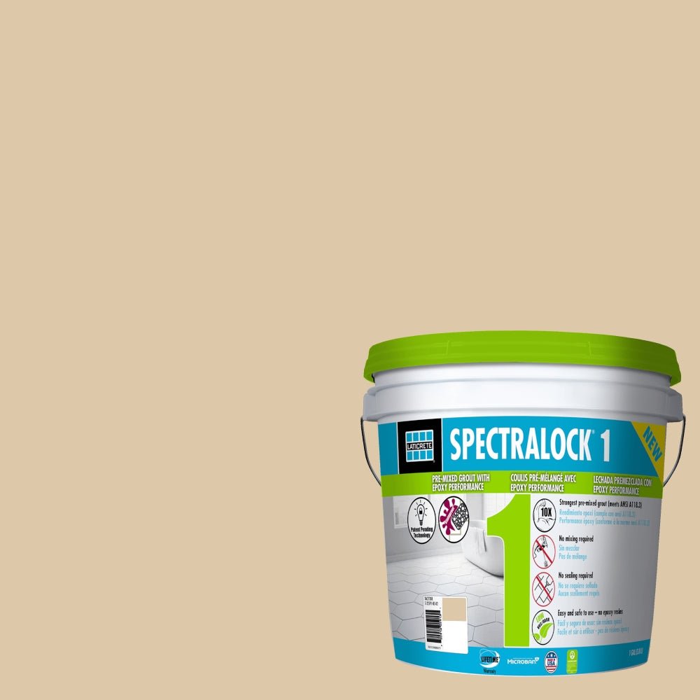Laticrete - Spectralock One Coulis pré-mélangé #81 Butter Cream 1 gal