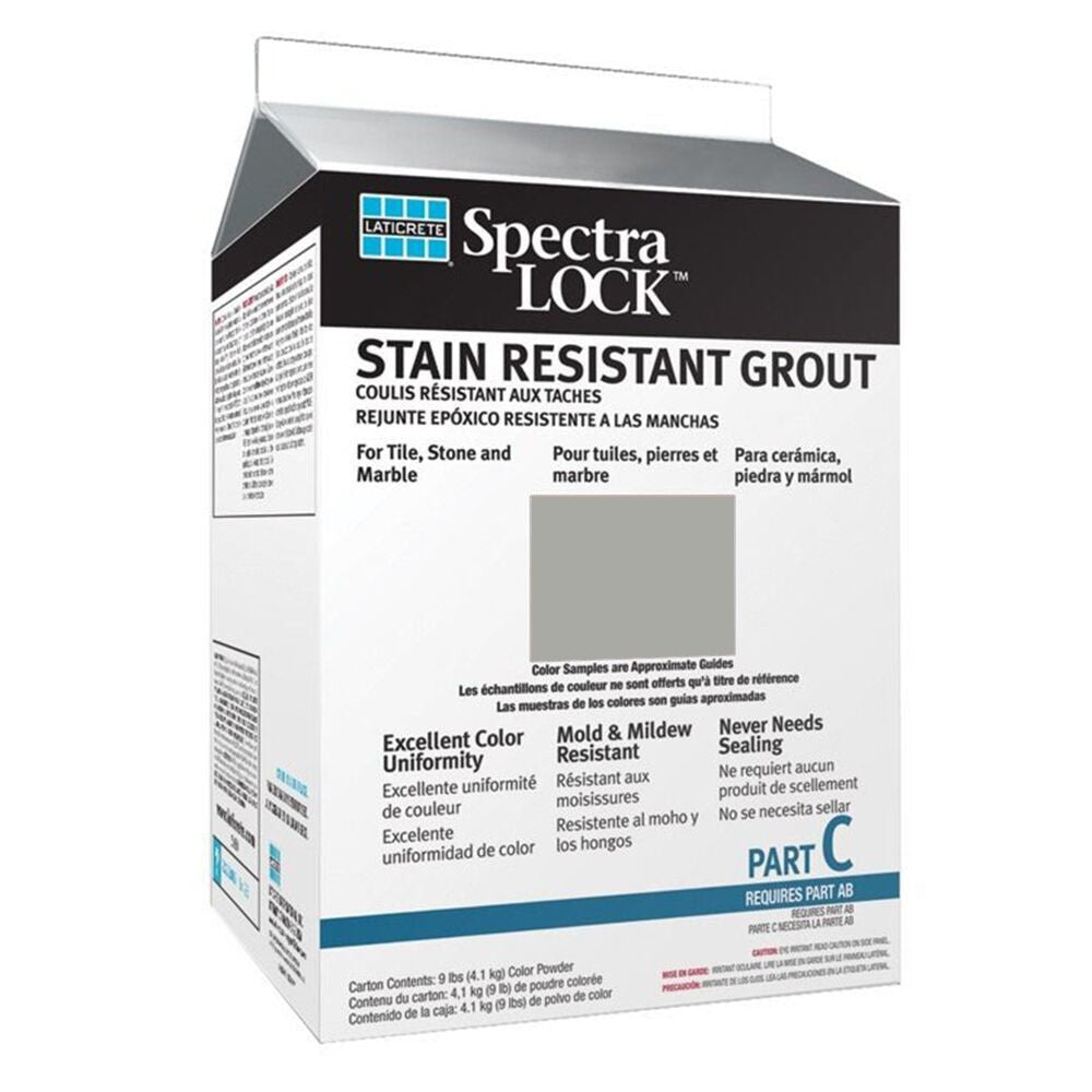 Laticrete - Spectralock Pro Premium Coulis Partie C Poudre colorée #78 Sterling Silver 9 lb