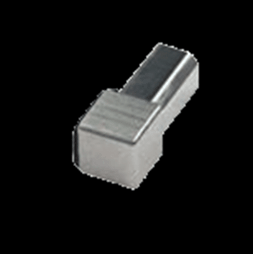 Laticrete - SQ5 Coin intérieur et extérieur pour moulure à céramique 90° en acier inoxydable brossé - 3/8" (10 mm)