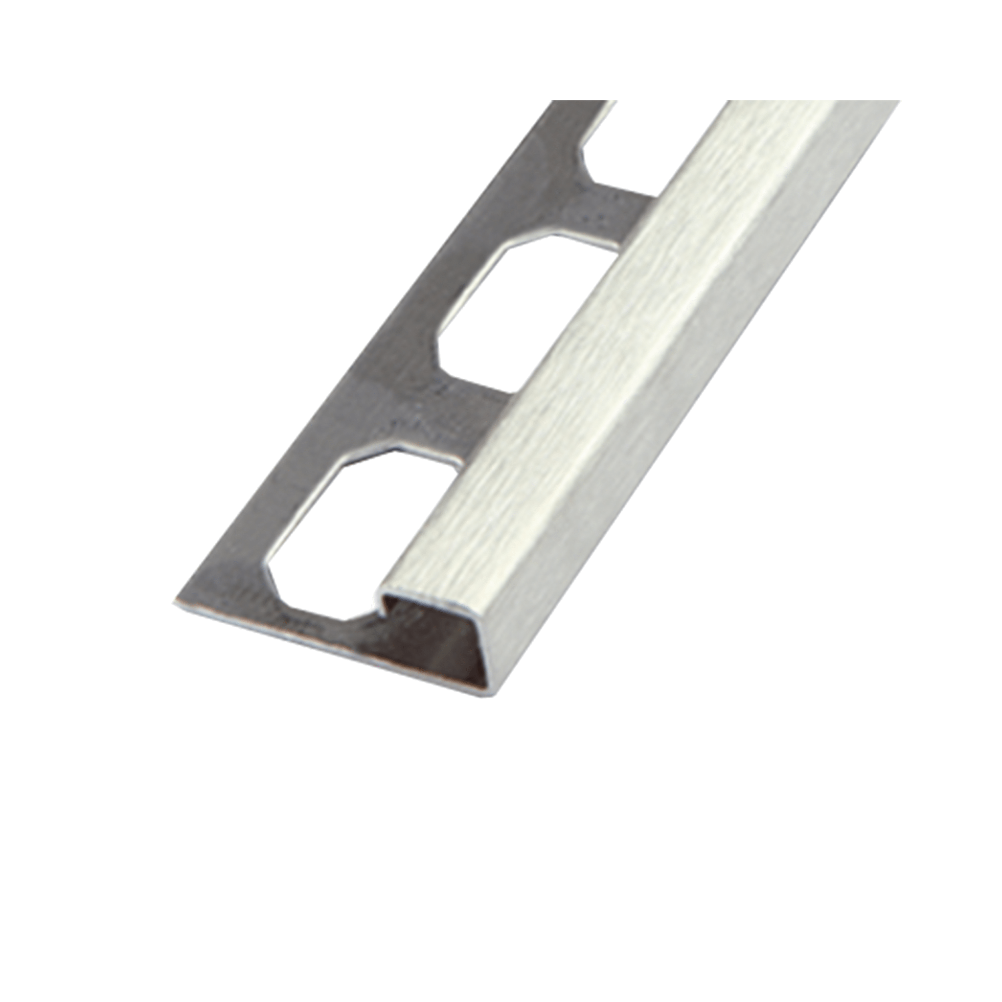 Laticrete - SQ5 Moulure carrée décorative pour bordure de céramique en acier inoxydable 304 brossé - 3/8" (10 mm) x 8' 2-1/2"