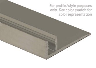 M-D PRO - Bande de finition en aluminium sans punaises avec base pré-perforée, Finition d'usinage - 3/8" x 12'