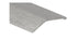 M-D PRO - Barre biseautée en aluminium économique argent martelé 1-1/2" x 12'